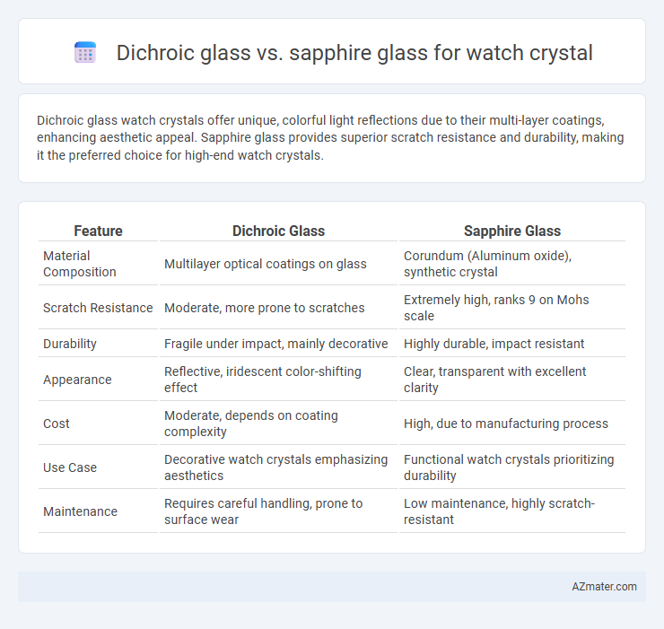 Dichroic glass vs. sapphire glass for watch crystal - What is The Difference?