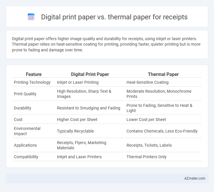 Digital print paper vs. thermal paper for receipts - What is The Difference?