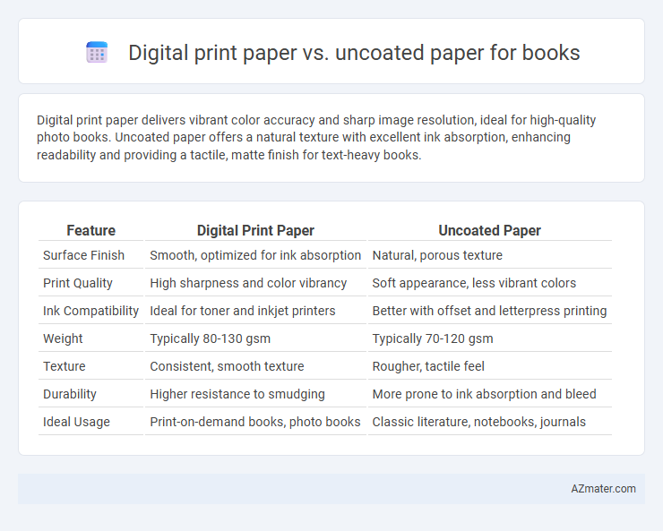 Digital print paper vs. uncoated paper for books - What is The Difference?