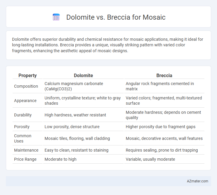 Dolomite vs. Breccia for Mosaic - What is The Difference?