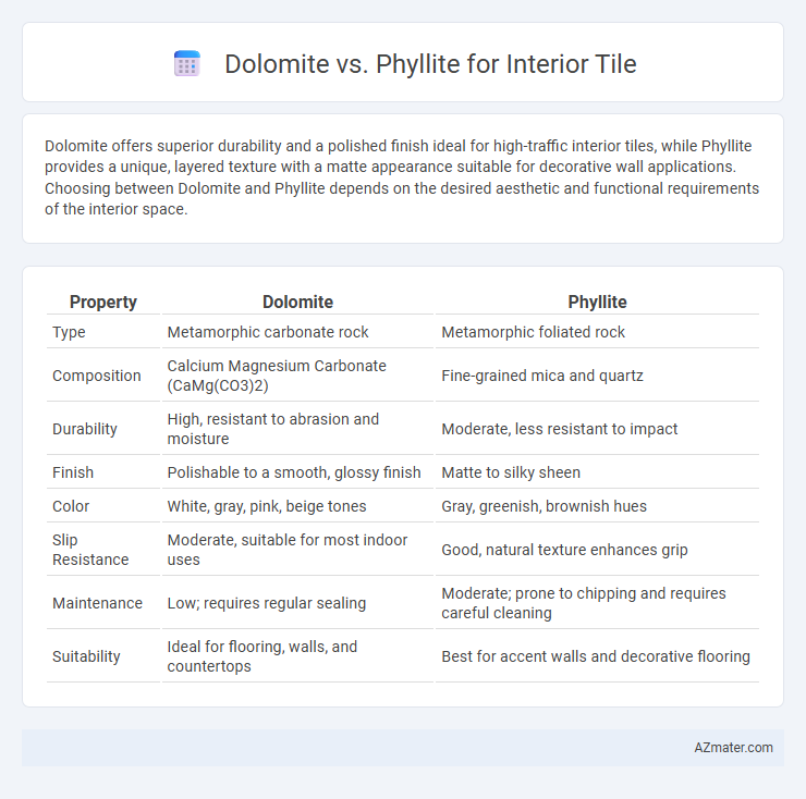 Dolomite vs. Phyllite for Interior Tile - What is The Difference?