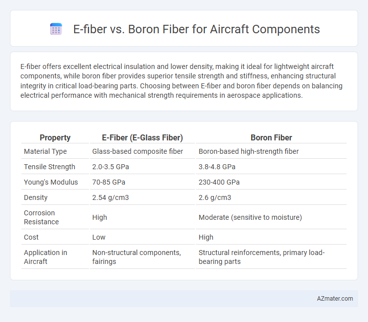 E-fiber vs. Boron Fiber for Aircraft Components - What is The Difference?
