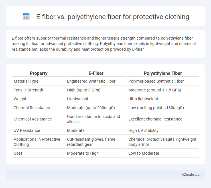E-fiber vs. polyethylene fiber for protective clothing - What is The Difference?