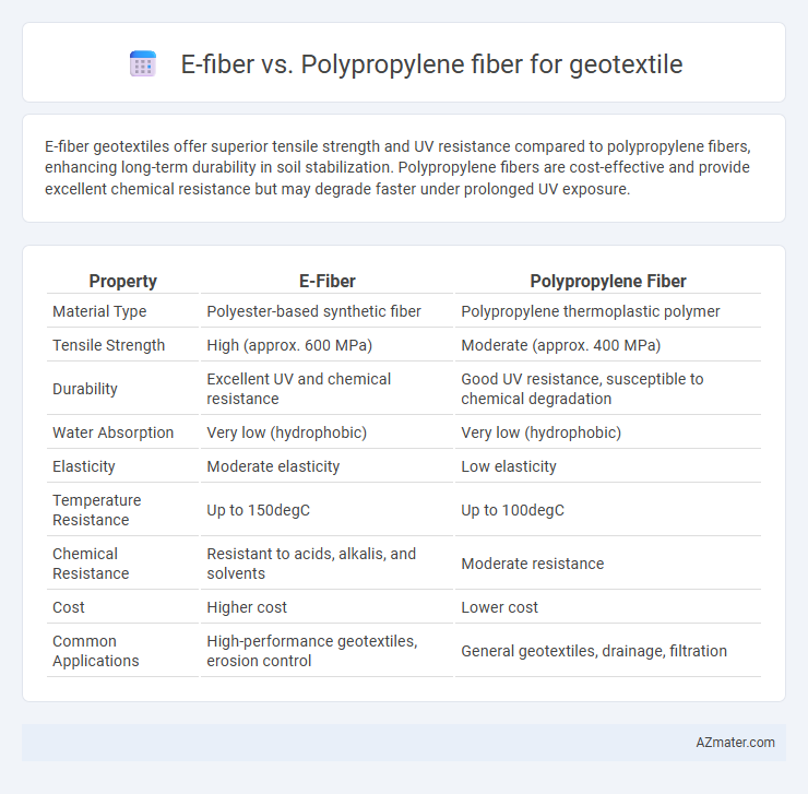 E-fiber vs. Polypropylene fiber for geotextile - What is The Difference?