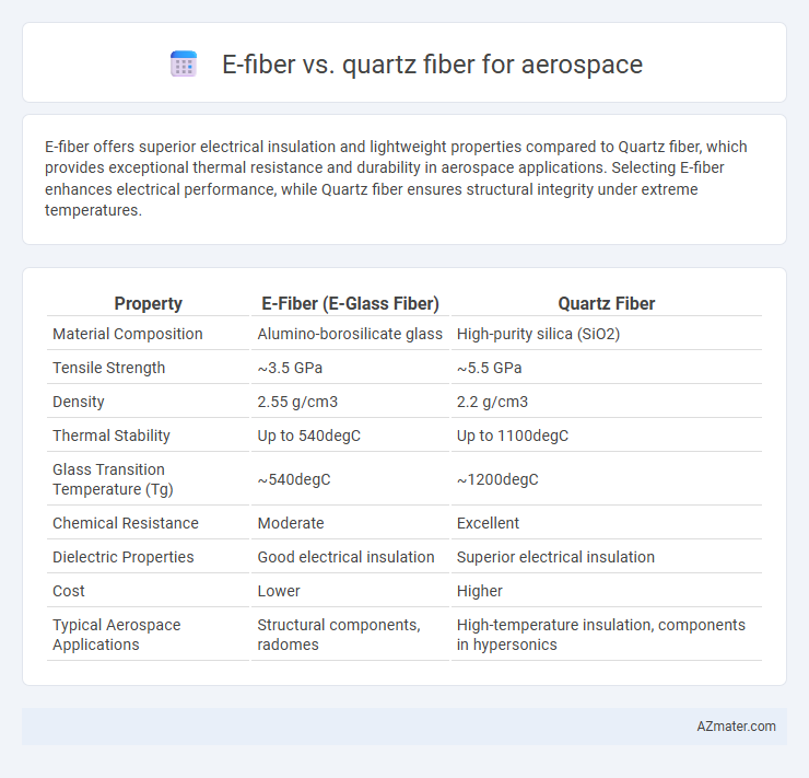 E-fiber vs. quartz fiber for aerospace - What is The Difference?
