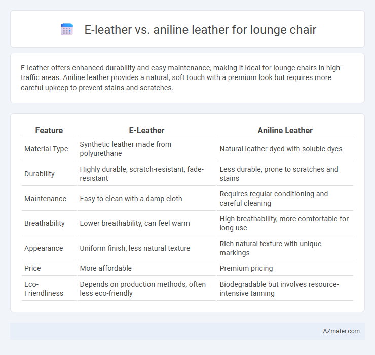 E-leather vs. aniline leather for lounge chair - What is The Difference?