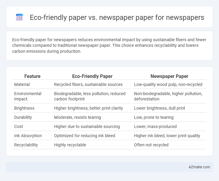 Eco-friendly paper vs. newspaper paper for newspapers - What is The Difference?