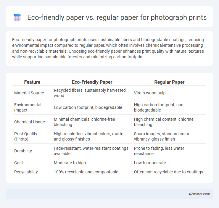 Eco-friendly paper vs. regular paper for photograph prints - What is The Difference?