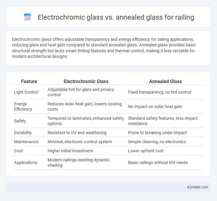 Electrochromic glass vs. annealed glass for railing - What is The Difference?