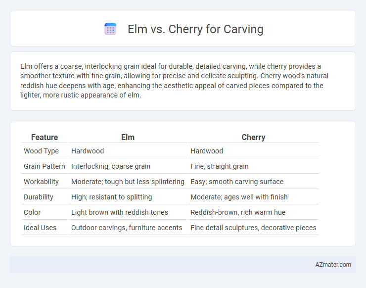 Elm vs. Cherry for Carving - What is The Difference?