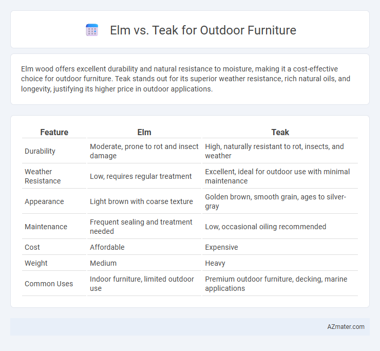 Elm vs. Teak for Outdoor Furniture - What is The Difference?