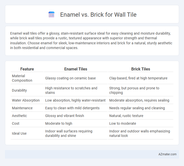 Enamel vs. Brick for Wall Tile - What is The Difference?