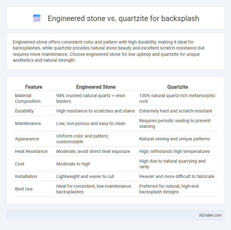 Engineered stone vs. quartzite for backsplash - What is The Difference?