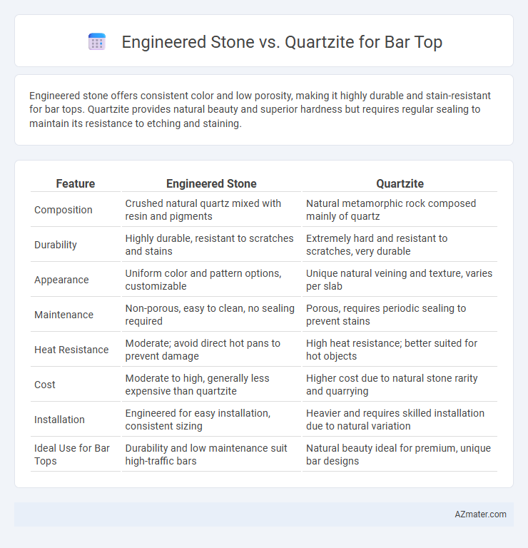 Engineered Stone vs. Quartzite for Bar Top - What is The Difference?