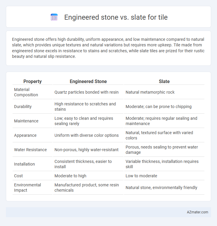 Engineered stone vs. slate for tile - What is The Difference?