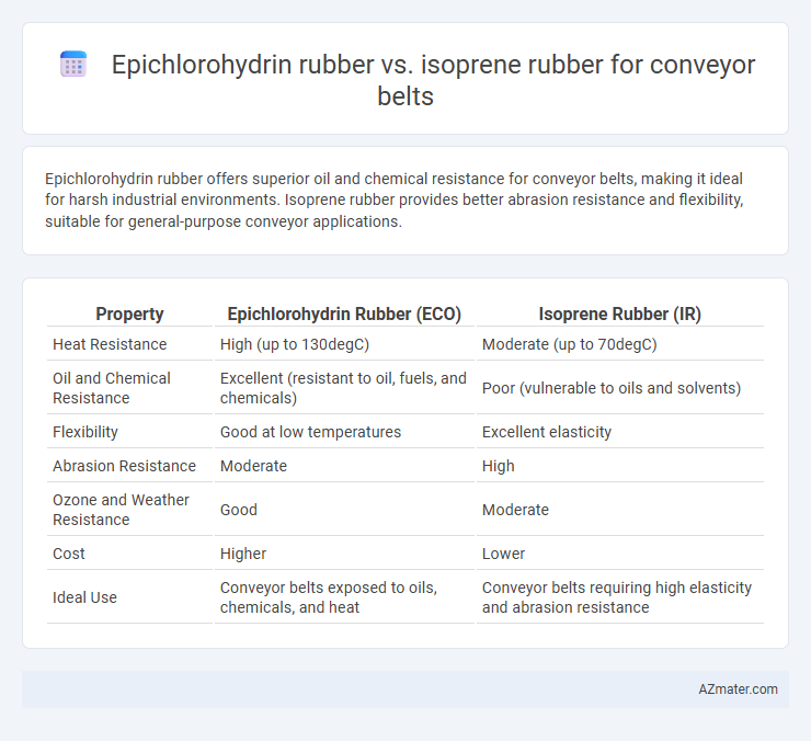 Epichlorohydrin rubber vs. isoprene rubber for conveyor belts - What is The Difference?