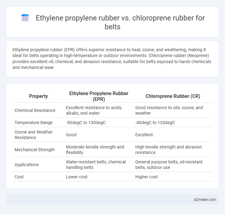 Ethylene propylene rubber vs. chloroprene rubber for belts - What is The Difference?