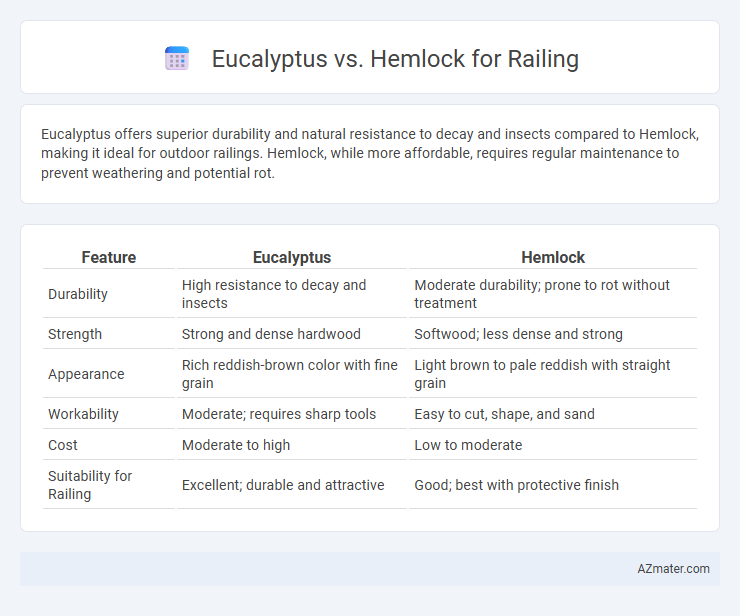 Eucalyptus vs. Hemlock for Railing - What is The Difference?