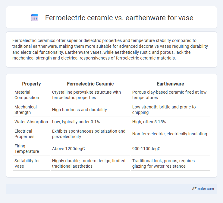 Ferroelectric ceramic vs. earthenware for vase - What is The Difference?