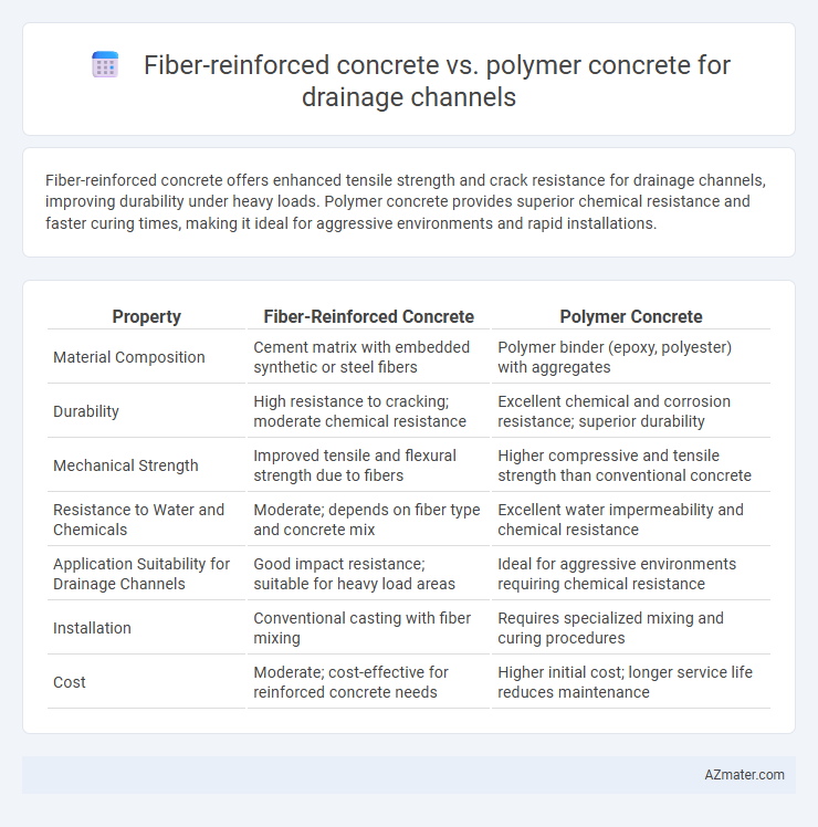 Fiber-reinforced concrete vs. polymer concrete for drainage channels - What is The Difference?