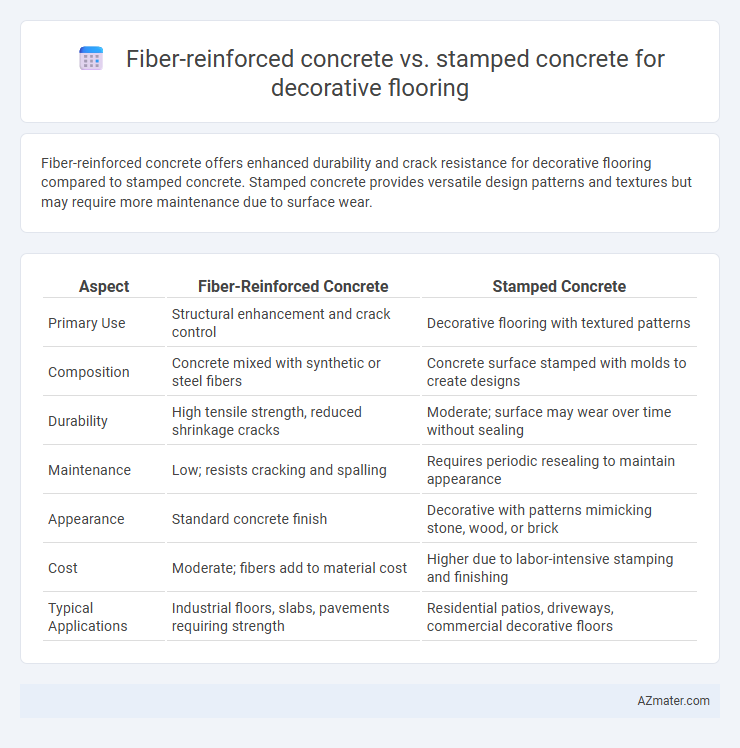 Fiber-reinforced concrete vs. stamped concrete for decorative flooring - What is The Difference?