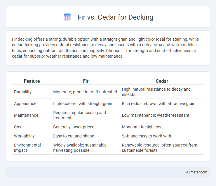 Fir vs. Cedar for Decking - What is The Difference?
