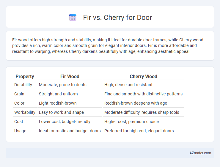 Fir vs. Cherry for Door - What is The Difference?