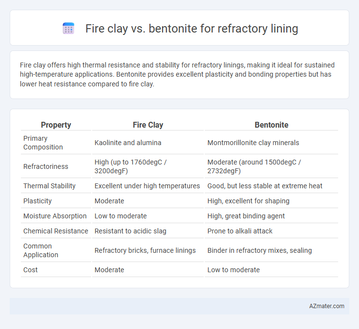 Fire clay vs. bentonite for refractory lining - What is The Difference?