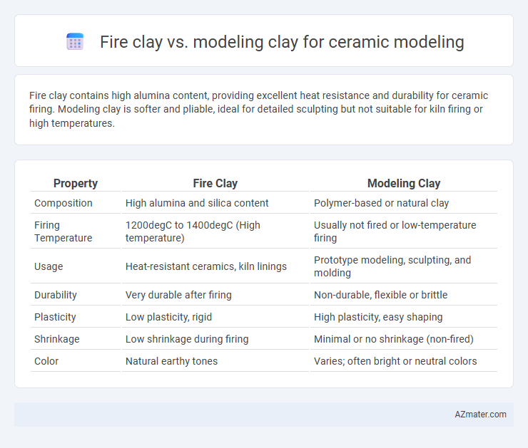 Fire clay vs. modeling clay for ceramic modeling - What is The Difference?