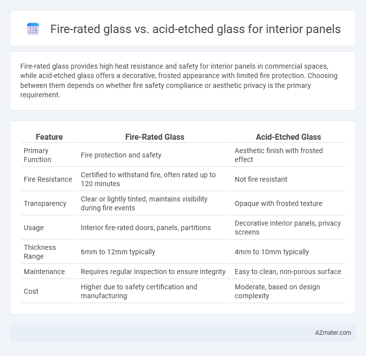 Fire-rated glass vs. acid-etched glass for interior panels - What is The Difference?