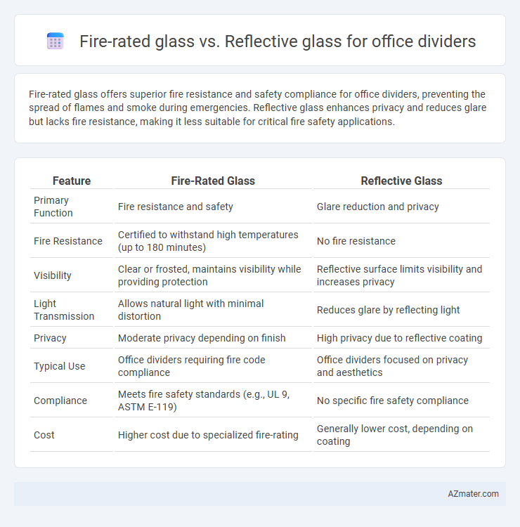 Fire-rated glass vs. Reflective glass for office dividers - What is The Difference?