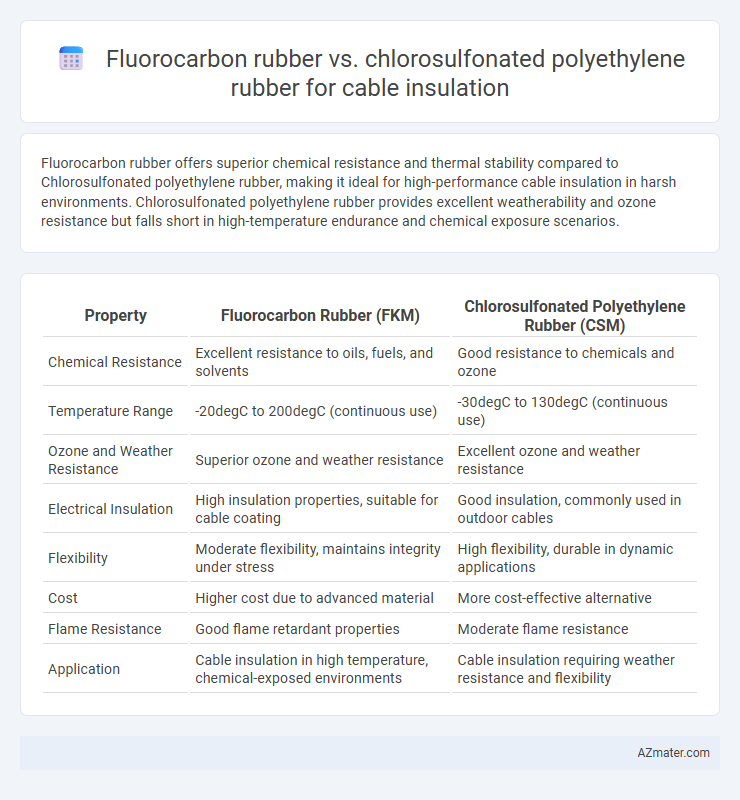 Fluorocarbon rubber vs. chlorosulfonated polyethylene rubber for cable insulation - What is The Difference?