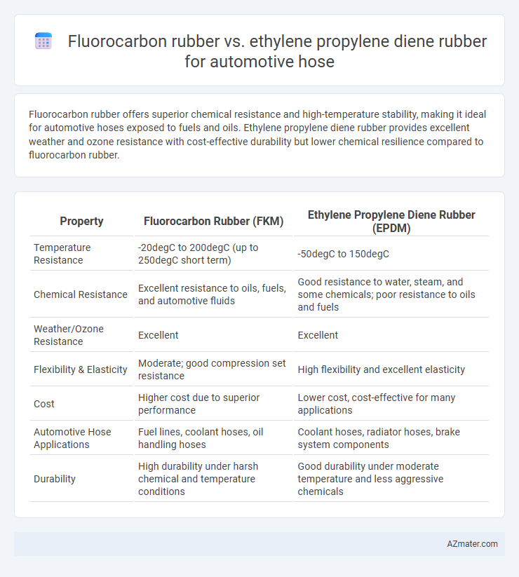 Fluorocarbon rubber vs. ethylene propylene diene rubber for automotive hose - What is The Difference?