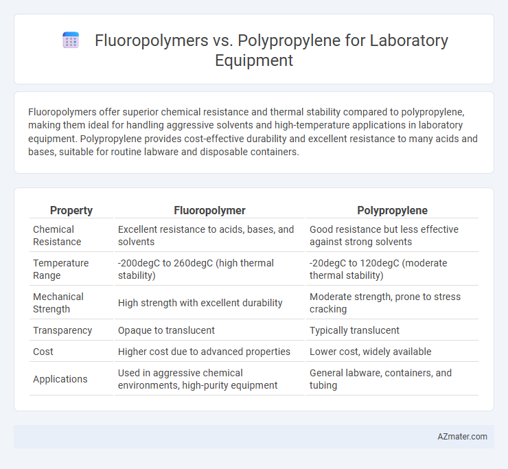 Fluoropolymers vs. Polypropylene for Laboratory Equipment - What is The Difference?