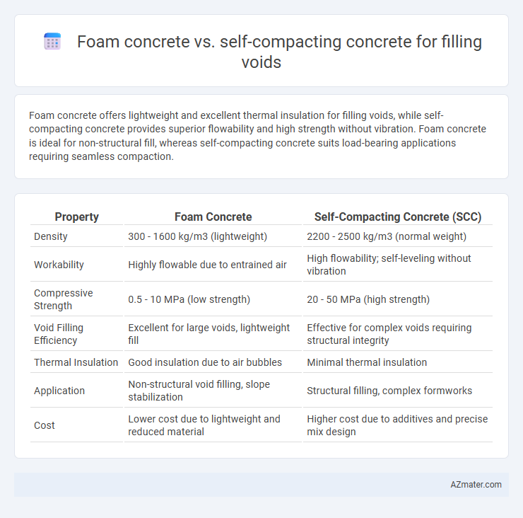 Foam concrete vs. self-compacting concrete for filling voids - What is The Difference?