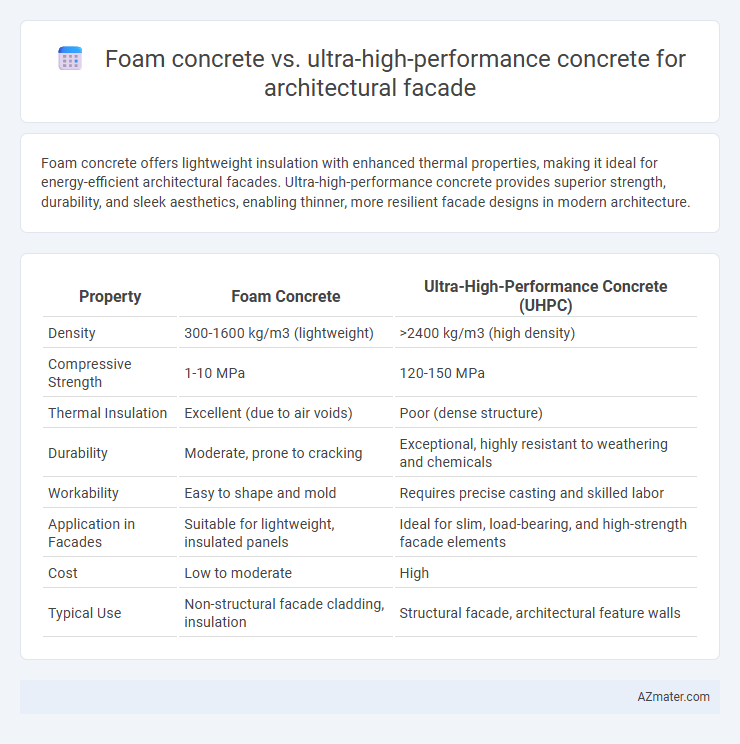 Foam concrete vs. ultra-high-performance concrete for architectural facade - What is The Difference?