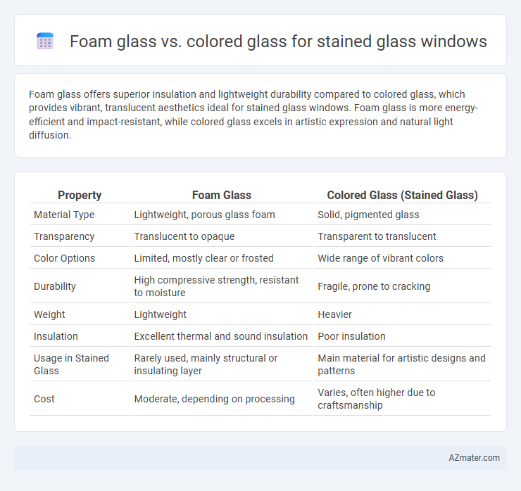 Foam glass vs. colored glass for stained glass windows - What is The Difference?