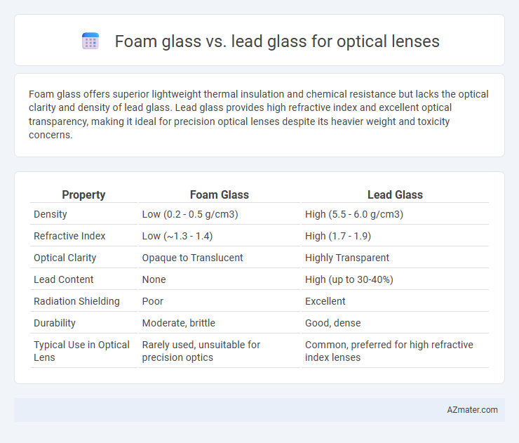 Foam glass vs. lead glass for optical lenses - What is The Difference?