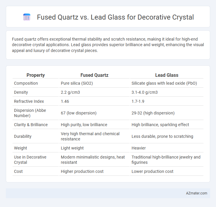 Fused Quartz vs. Lead Glass for Decorative Crystal - What is The Difference?