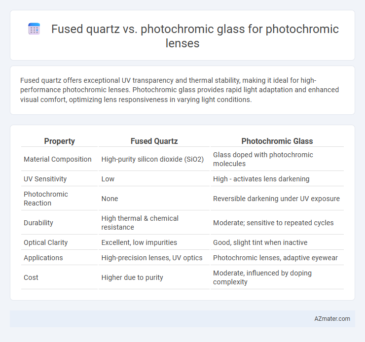 Fused quartz vs. photochromic glass for photochromic lenses - What is The Difference?