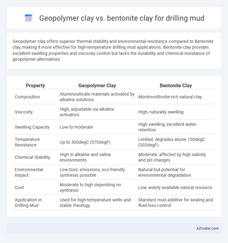 Geopolymer clay vs. bentonite clay for drilling mud - What is The Difference?