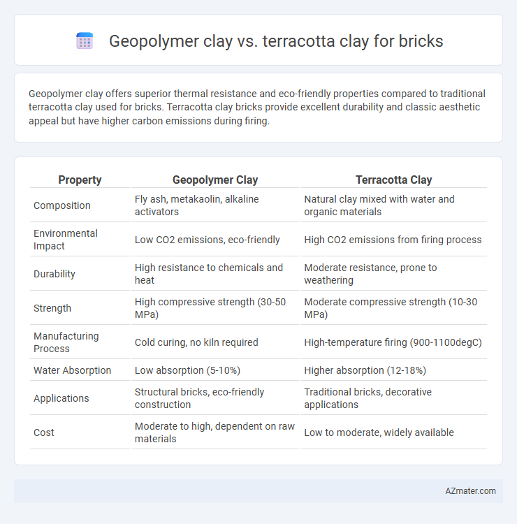 Geopolymer clay vs. terracotta clay for bricks - What is The Difference?