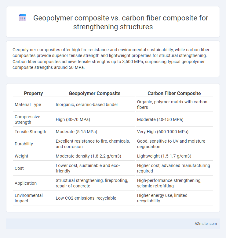 Geopolymer composite vs. carbon fiber composite for strengthening structures - What is The Difference?