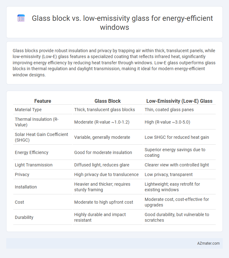 Glass block vs. low-emissivity glass for energy-efficient windows - What is The Difference?
