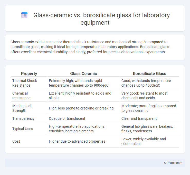 Glass-ceramic vs. borosilicate glass for laboratory equipment - What is The Difference?