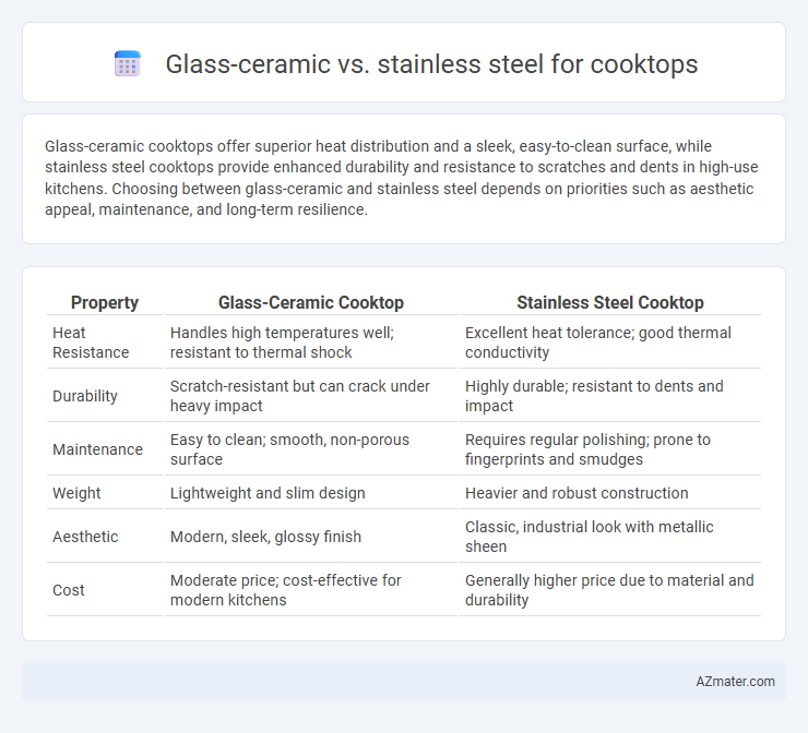 Glass-ceramic vs. stainless steel for cooktops - What is The Difference?