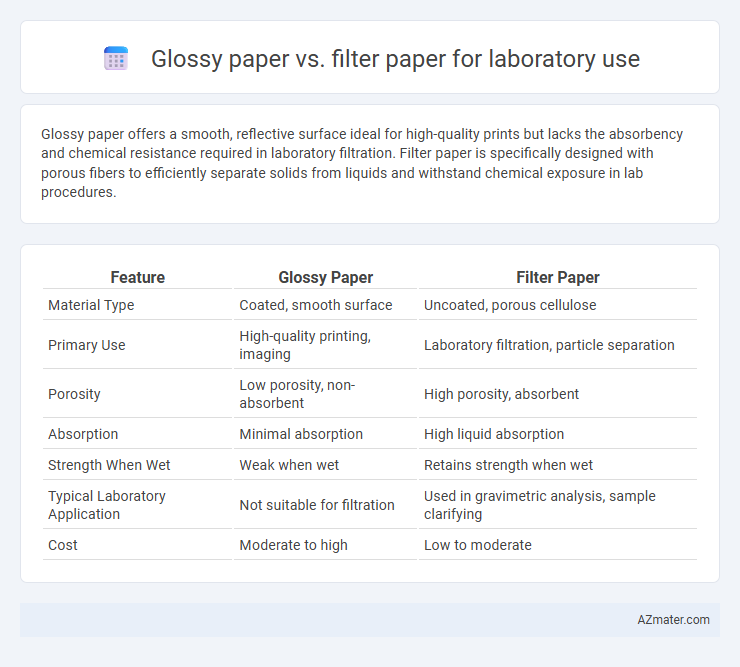 Glossy paper vs. filter paper for laboratory use - What is The Difference?