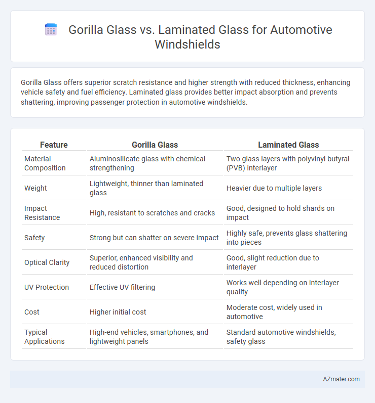 Gorilla Glass vs. Laminated Glass for Automotive Windshields - What is The Difference?