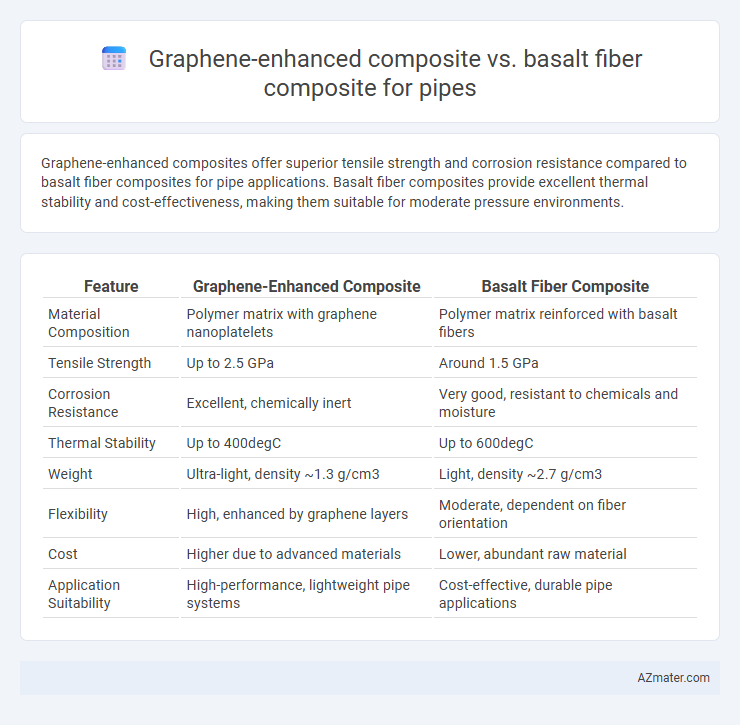 Graphene-enhanced composite vs. basalt fiber composite for pipes - What is The Difference?