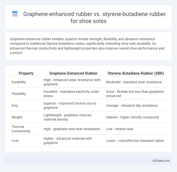 Graphene-enhanced rubber vs. styrene-butadiene rubber for shoe soles - What is The Difference?